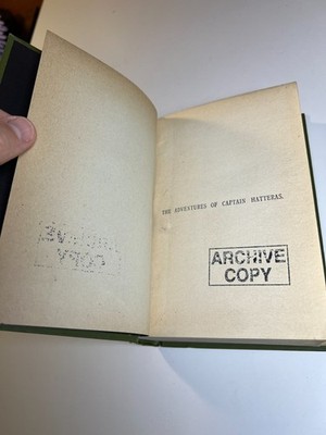 1910 Jules Verne ADVENTURES OF CAPTAIN HATTERAS Ward Lock FILE
