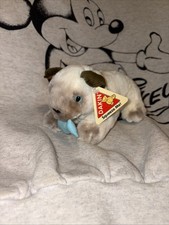 Vtg RARE Applause Dakin Siamese Cat KITTEN on Blue Mat w Fish in mouth Plush EUC