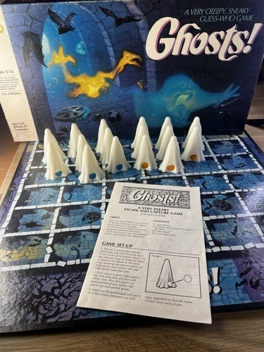 Vintage Ghosts Board Game Glow in Dark Strategy 1985 Milton Bradley - Complete