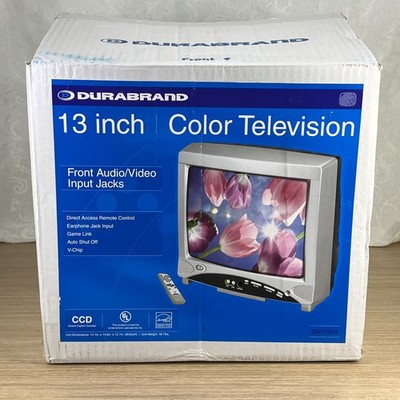 Durabrand DWT1304 13'' Color Television TV Retro Gaming Working w/Remote Vintage