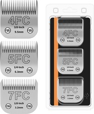 3PACK Dog Grooming Clipper Replacement Blades Compatible with Andis Pet