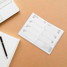 3pcs Mini Daily Planner 2027 - A7 Agenda Time Management Notepad - PU Cover