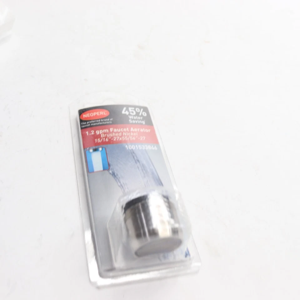 Aireador grifo ahorro de agua Neoperl PCA doble rosca níquel cepillado 1,2 gpm Foto 2 de 4