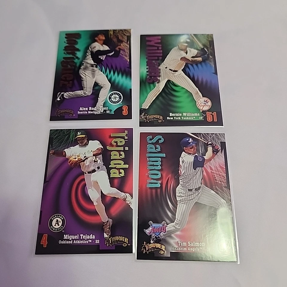 Lote de 15 tarjetas Skybox Circa Thunder 1998 Tony Gwynn Bernie Williams Curt Schilling Foto 3 de 4