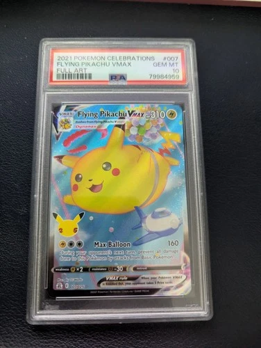 Flying Pikachu VMAX Holo PSA 10 007/025 Celebrations
