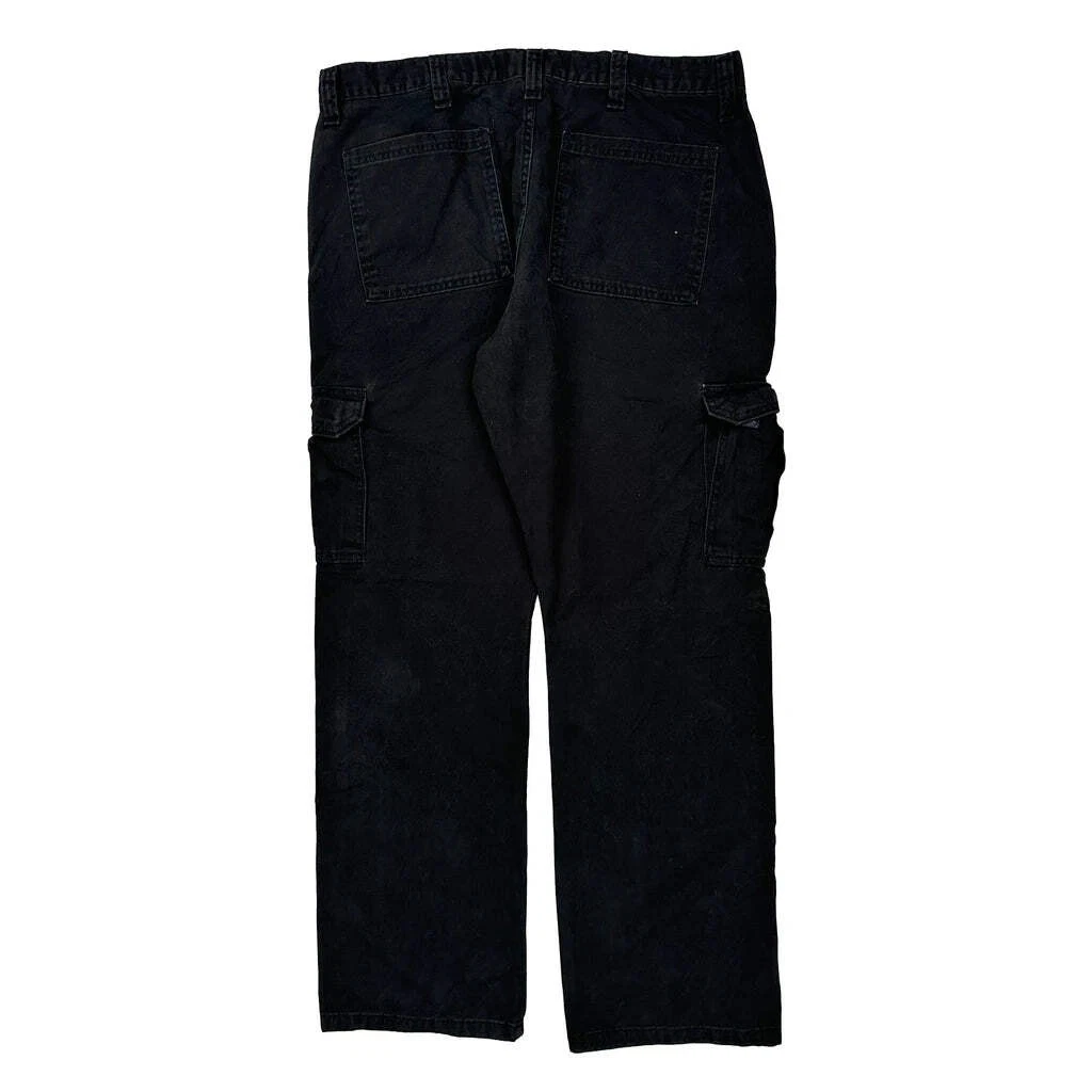 Wrangler Cargo Pants - 38W 32L Black Cotton