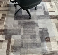 Office Chair Mat for Carpeted Floors, 45"x53" Heavy-Duty Clear Chair Mat with...