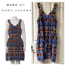 Marc by Marc Jacobs FRIDA print Silk Dress Sleeveless medium