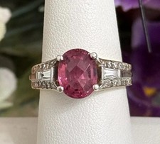 14k Yellow Gold LeVian Pink Tourmaline And Di...