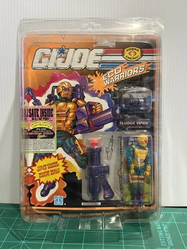 Hasbro GiJoe Cobra Sludge Viper Eco Warriors MOC MOSC With Case