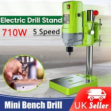 710w Rotary Pillar Drill 5 Speed Heavy Duty Bench Press Drilling Table Stand