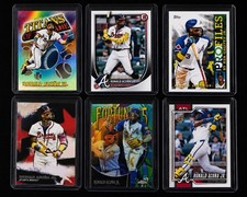 Ronald Acuna Jr. 6 Card Insert Lot Titans Of The Game Fortune 15 Proteges