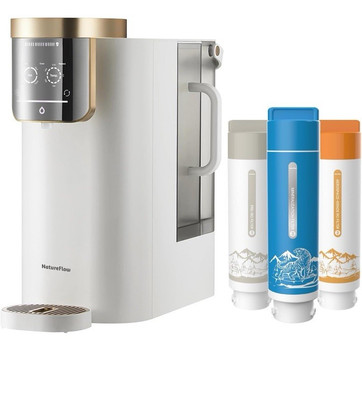 Countertop Reverse Osmosis System Water Filter, NatureFlow F4 Water