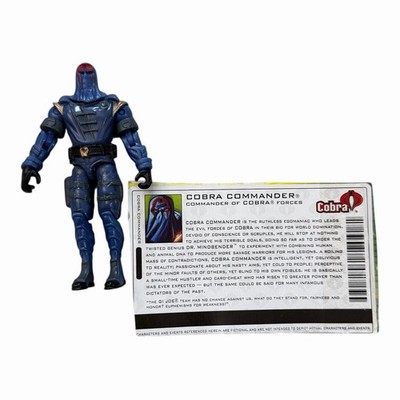 2002 G.I. Joe Cobra Commander Action Figure Commander Of Cobra Forces Loose Fig