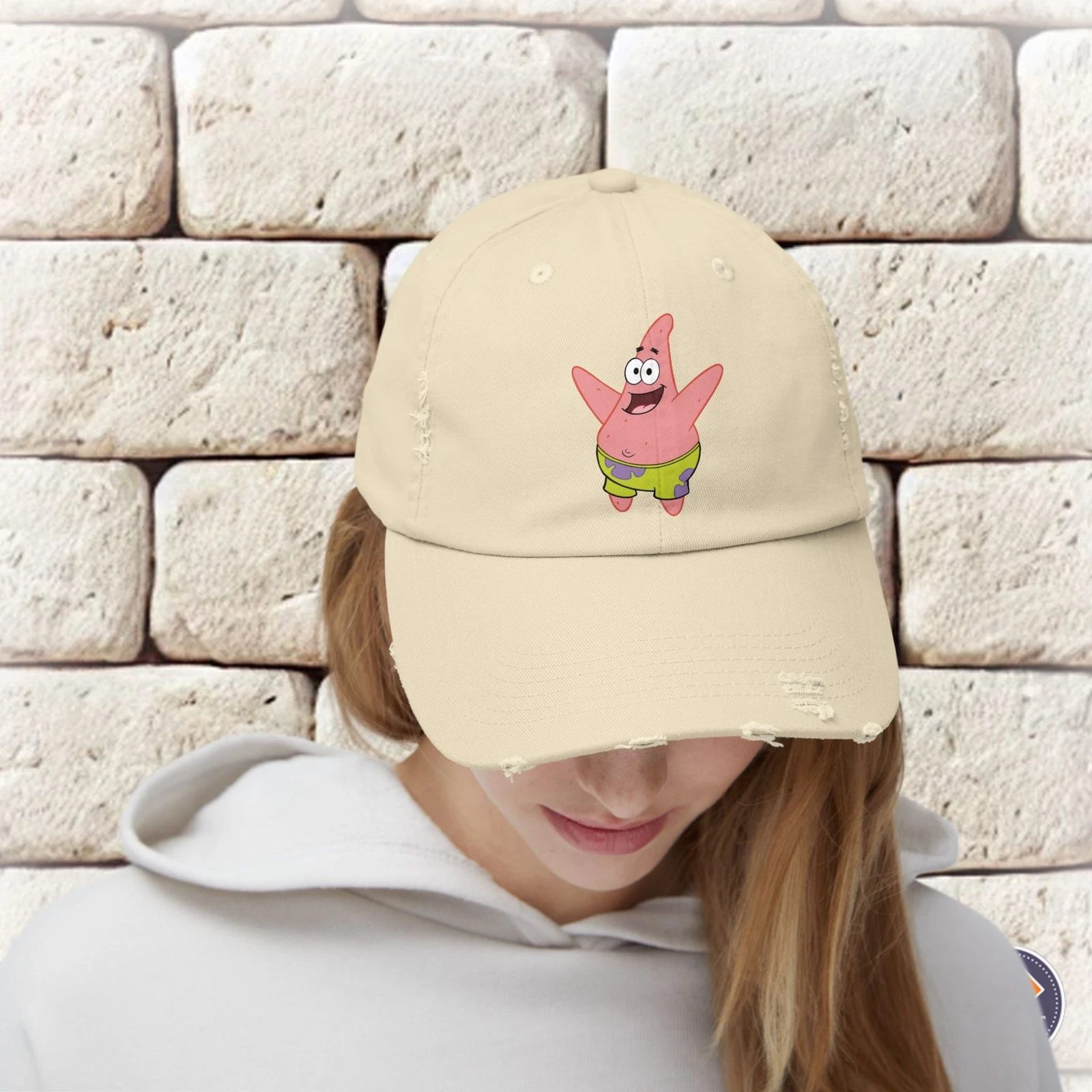 Patrick Star Unisex Distressed Cap