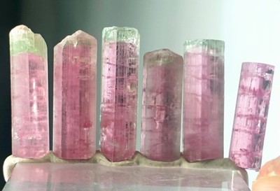 Saturated Baby Pink Color Tourmaline Crystal From Afg Paprock Mine