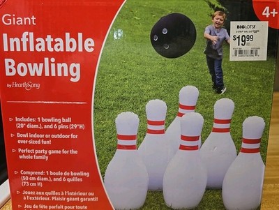 High Quality Giant Oversized Inflatable Bowling by HearthSong Indoor/Outdoor