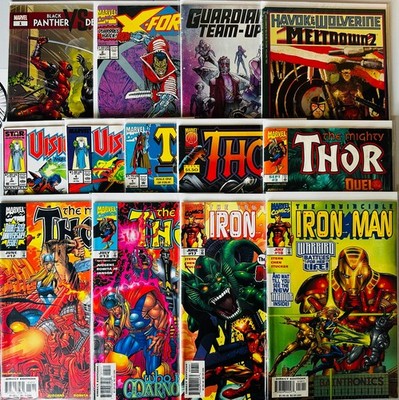 Marvel Comics Lot of 13 Deadpool #1 X Force #2 Visionaries #4 Thor #3 + More