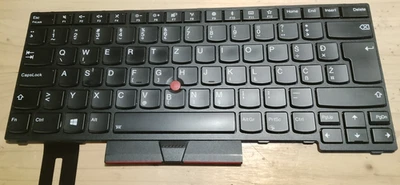 Clavier Lenovo Thinkpad Qwertz Slovène Rétroéclairé T480S/T490/T495/bon etat - Photo 1/3