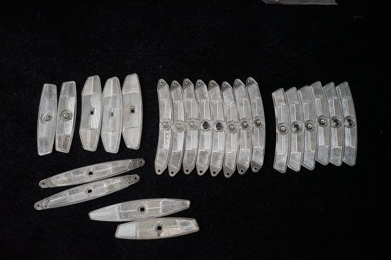 Bulk Lot new Bike Wheel Spoke Reflectors Clear Plastic Safety Bicycle Parts