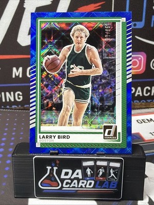 Larry Bird/65 Panini Donruss 2025-26 Optic Blue Prizm Boston Celtics Legend