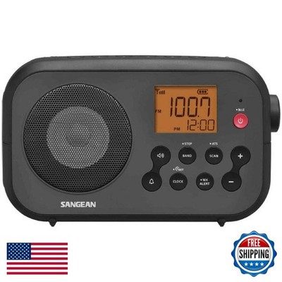 Sangean PR-D12 AM/FM NOAA Weather Alert Digital Tuning Portable Radio Black