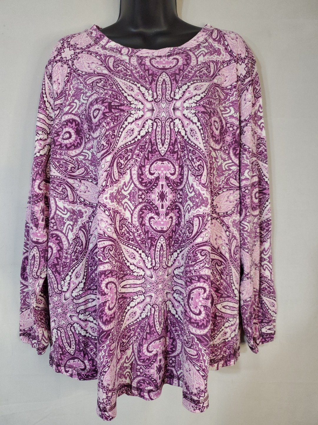 Roamans Blouse Women’s Size 22/24 Floral Long Sleeve