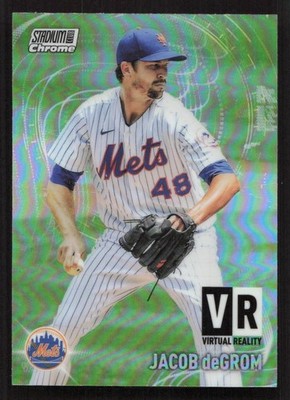 2021 Stadium Club Chrome Jacob deGrom Virtual Reality #VR-18 Card