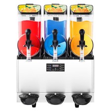 Uimoso Triple-Tank 15L Frozen Drink Machine for Slushies and Margaritas