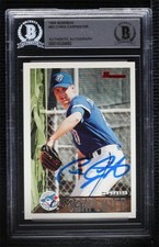 BAS 1995 Bowman Chris Carpenter #83 BGS Authentic Auto ow6