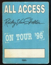 Vintage 1995 Ricky Van Shelton Concert Backstage Pass All Access