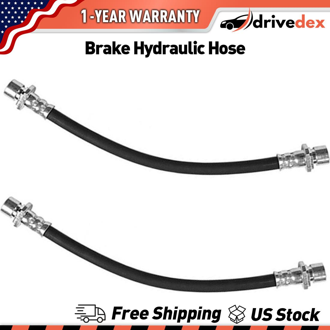 Sunsong Rear Brake Hydraulic Hose Set 2X Fits 1984-2000 Honda Civic