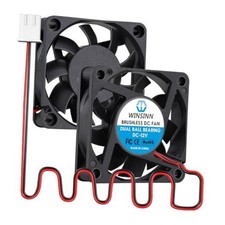 DC 60mm Fan 6015 Dual Ball Bearing Brushless Cooling 60x15mm 2PIN Pack of 12V