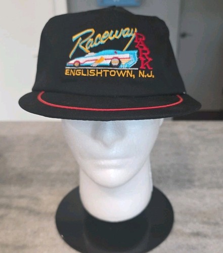 VINTAGE RACEWAY PARK ENGLISHTOWN NJ SNAPBACK HAT RARE VHTF