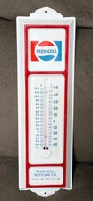 Pepsi Cola Bottling Co. Flat River, MO Thermometer Sign 1960-70’s Advertising***