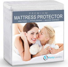 Waterproof Mattress Protector Breathable, Machine-Washable Mattress Cover Pe