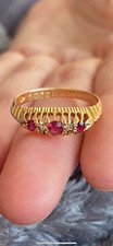 18ct gold Antique Ruby and Diamond ring