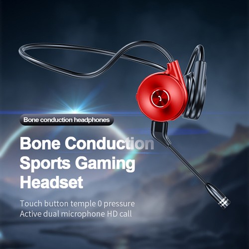 Wireless Headphones Bone Conduction Headset with Mic for Sports Workout Running - Picture 10 of 11