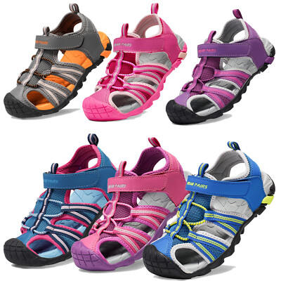 Boys Girls Summer Sandals Closed Toe Hiking Outdoor Sport Sandals