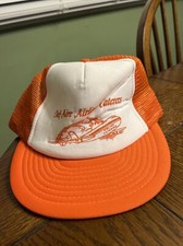 VINTAGE 1980  s CHEF-AIRE AIRLINE CATERERS MESH TRUCKER SNAPBACK HAT CAP FOOD