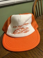 VINTAGE 1980’s CHEF-AIRE AIRLINE  CATERERS MESH TRUCKER SNAPBACK HAT CAP FOOD