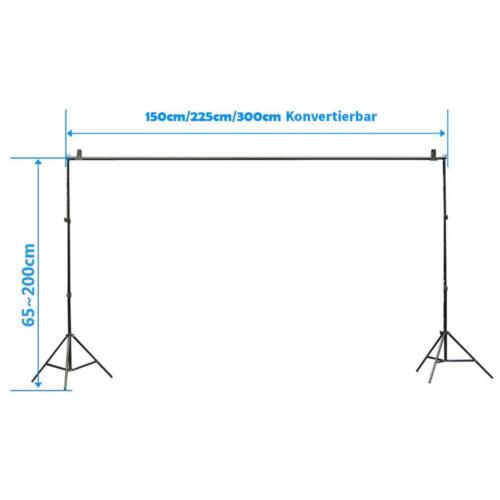 Profi Fotostudio Set Softbox Hintergrundsystem Studioleuchte Regenschirm Tasche - Bild 5 von 12