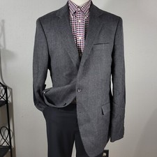 Stafford Signature Classic Fit Men's Sport Coat Blazer Two Button Twill Wool 44L