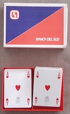 Carte da gioco DAL NEGRO  - BRIDGE RAMINO - vintage - prodotte per BANCA DEL SUD