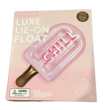 SunnyLife Oversized Inflatable Luxe Lie-On Popsicle Pool Float.Ages 6+. NIB