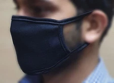 5-Pack Cotton Mask - Soft Triple Layer, Washable, Reusable, Breathable - Unisex