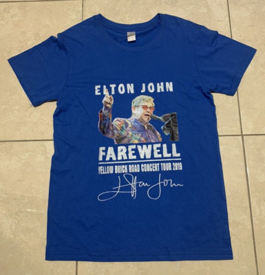 Elton John Farewell Yellow Brick Road Concert Tour 2019 T-Shirt. Size S