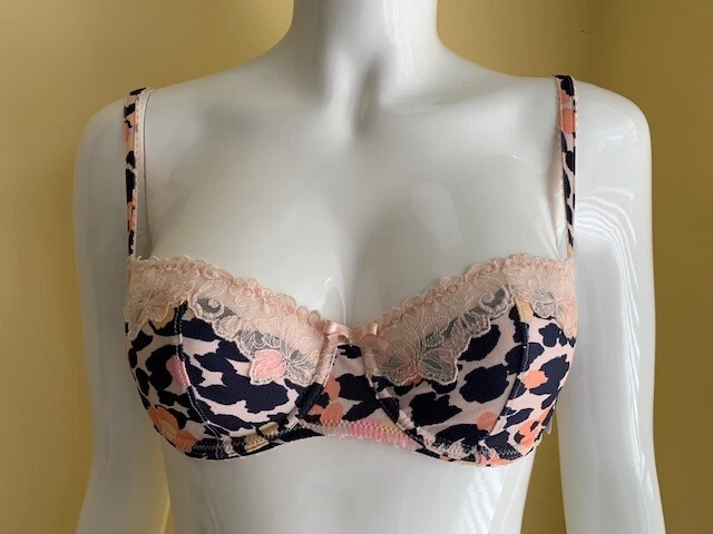 Balconette Aubade Wild Audacity media taza nuevo con etiquetas color animal print 32B Foto 2 de 3