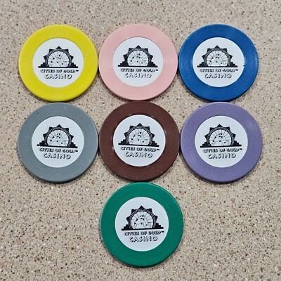 7 Cities Of Gold Casino Roulette Chips 7 Different Colors Santa Fe, New Mexico