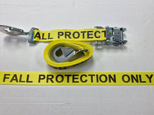 Ratchet Strap Pack Of Two 2t 50mm Fall Protection With Snap Hook Heavy Duty 4m